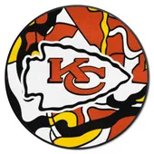 Fan Mats Kansas City Chiefs Roundel Rug - 27In. Diameter Xfit Design