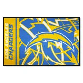 Fan Mats Los Angeles Chargers Rubber Scraper Door Mat Xfit Design