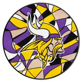 Fan Mats Minnesota Vikings Roundel Rug - 27In. Diameter Xfit Design