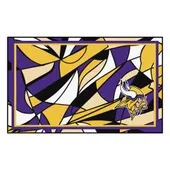 Fan Mats Minnesota Vikings 4Ft. X 6Ft. Plush Area Rug Xfit Design