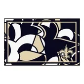 Fan Mats New Orleans Saints 4Ft. X 6Ft. Plush Area Rug Xfit Design