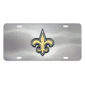 Fan Mats New Orleans Saints 3D Stainless Steel License Plate