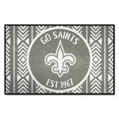 Fan Mats New Orleans Saints Southern Style Starter Accent Rug - 19In. X 30In.