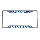 Fan Mats Atlanta Braves Metal License Plate Frame