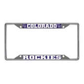 Fan Mats Colorado Rockies Metal License Plate Frame