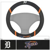 Fan Mats Detroit Tigers Embroidered Steering Wheel Cover