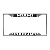 Fan Mats Miami Marlins Metal License Plate Frame