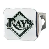 Fan Mats Tampa Bay Rays Chrome Metal Hitch Cover With Chrome Metal 3D Emblem