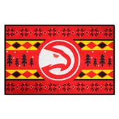 Fan Mats Atlanta Hawks Holiday Sweater Starter Accent Rug - 19In. X 30In.