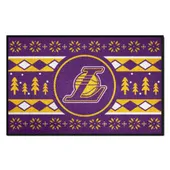 Fan Mats Los Angeles Lakers Holiday Sweater Starter Accent Rug - 19In. X 30In.