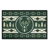 Fan Mats Milwaukee Bucks Holiday Sweater Starter Accent Rug - 19In. X 30In.