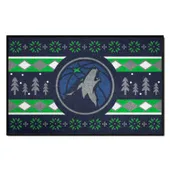 Fan Mats Minnesota Timberwolves Holiday Sweater Starter Accent Rug - 19In. X 30In.