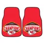 Fan Mats Kansas City Chiefs Carpet Car Mat Set - 2 Pieces