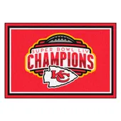 Fan Mats Kansas City Chiefs 5Ft. X 8 Ft. Plush Area Rug