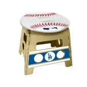 Fan Mats Los Angeles Dodgers Folding Step Stool - 13In. Rise