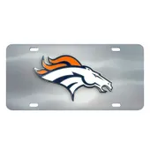 Fan Mats Denver Broncos 3D Stainless Steel License Plate