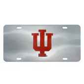 Fan Mats Indiana Hoosiers 3D Stainless Steel License Plate