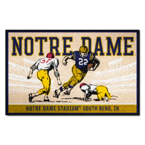 Fan Mats Notre Dame Fighting Irish Starter Accent Rug - 19In. X 30In. Ticket Stub Starter Mat