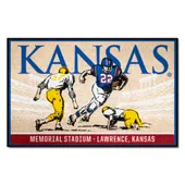 Fan Mats Kansas Jayhawks Starter Accent Rug - 19In. X 30In. Ticket Stub Starter Mat