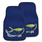 Fan Mats Tampa Bay Rays Carpet Car Mat Set - 2 Pieces