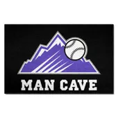 Fan Mats Colorado Rockies Man Cave Starter Accent Rug - 19In. X 30In.