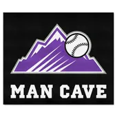 Fan Mats Colorado Rockies Man Cave Tailgater Rug - 5Ft. X 6Ft.