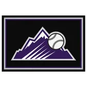 Fan Mats Colorado Rockies 5Ft. X 8 Ft. Plush Area Rug