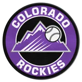 Fan Mats Colorado Rockies Roundel Rug - 27In. Diameter