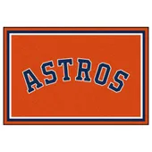 Fan Mats Houston Astros 5Ft. X 8 Ft. Plush Area Rug