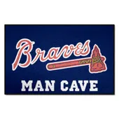 Fan Mats Atlanta Braves Man Cave Starter Accent Rug - 19In. X 30In.