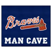 Fan Mats Atlanta Braves Man Cave Tailgater Rug - 5Ft. X 6Ft.