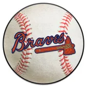 Fan Mats Atlanta Braves Baseball Rug - 27In. Diameter