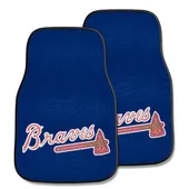 Fan Mats Atlanta Braves Carpet Car Mat Set - 2 Pieces