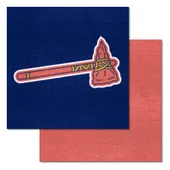 Fan Mats Atlanta Braves Team Carpet Tiles - 45 Sq Ft.