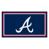 Fan Mats Atlanta Braves 3Ft. X 5Ft. Plush Area Rug