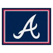 Fan Mats Atlanta Braves 8Ft. X 10 Ft. Plush Area Rug