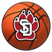 Fan Mats South Dakota Coyotes Basketball Rug - 27In. Diameter