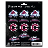 Fan Mats Colorado Avalanche 12 Count Mini Decal Sticker Pack