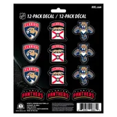 Fan Mats Florida Panthers 12 Count Mini Decal Sticker Pack