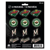 Fan Mats Minnesota Wild 12 Count Mini Decal Sticker Pack