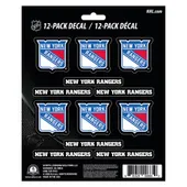 Fan Mats New York Rangers 12 Count Mini Decal Sticker Pack