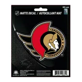 Fan Mats Ottawa Senators Matte Decal Sticker