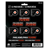 Fan Mats Philadelphia Flyers 12 Count Mini Decal Sticker Pack