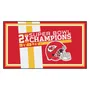 Fan Mats Kansas City Chiefs Dynasty 3Ft. X 5Ft. Plush Area Rug