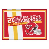 Fan Mats Kansas City Chiefs Dynasty 5Ft. X 8Ft. Plush Area Rug