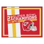 Fan Mats Kansas City Chiefs Dynasty 8Ft. X 10Ft. Plush Area Rug