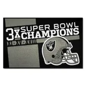 Fan Mats Las Vegas Raiders Dynasty Starter Accent Rug - 19In. X 30In.