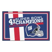 Fan Mats New York Giants Dynasty 4Ft. X 6Ft. Plush Area Rug