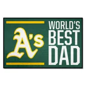 Fan Mats Oakland Athletics Starter Accent Rug - 19In. X 30In. World's Best Dad Starter Mat