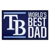 Fan Mats Tampa Bay Rays Starter Accent Rug - 19In. X 30In. World's Best Dad Starter Mat